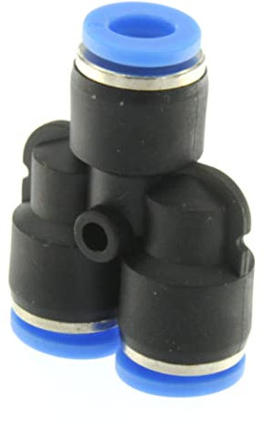 Raccordo ad innesto rapido tubo/tubo a Y diametro 6mm - Conf.10 pezzi
