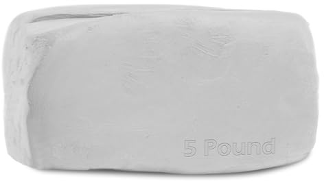 ReArt Low Fire Pottery Clay (Cones 04-3) Art Modeling Clay for Wheel Throwing and Hand Building, Pottery Clay for Sculpting, Beginners, and Advanced (Low Fire -5LBS)