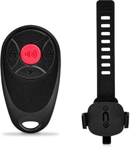 Cruxer Fahrradalarm extra Fernbedienung, Steuerung für Cruxer Wireless Anti-Diebstahl Vibrationsalarm für Fahrrad, Roller, Motorrad, E-Bike (nur Fernbedienung, kein Alarm)
