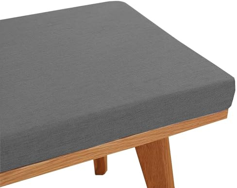 Coussin de Banc pour Chaise d'extérieur, Coussin de Siège Banc Chaise de Jardin Lavable Antidérapant,Coussins de Chaise pour Terrasse Rebord de Fenêtre Intérieur Canapés,Dark gray,100X35X3CM