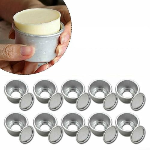 Aluminium mini kakform set 5 cm avtagbar botten för enkel bakupplevelse (10 st)