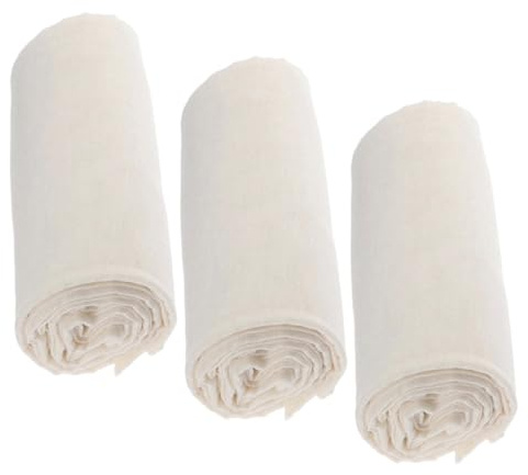 Toyvian Tela De Filtro Estopilla Algodón Crudo 3 Piezas 100x90 Cm Tela Filtrante Para Tofu Queso y Cocina Reutilizable Paños Para Colar y Repostería