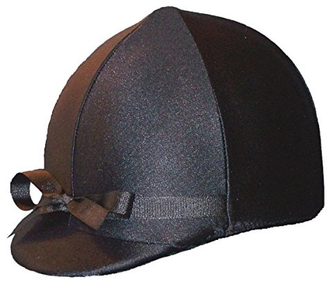 Equestrian Riding Helmet Cover - Black