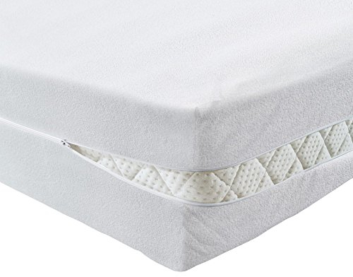 PROCAVE Matratzenbezug 100x200 cm Frottee unversteppt | Matratzen-Höhe 16-22cm | Matratzenschoner