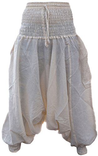 Gheri Women's Plain Multilayered Elastic Waist Light Harem Trousers