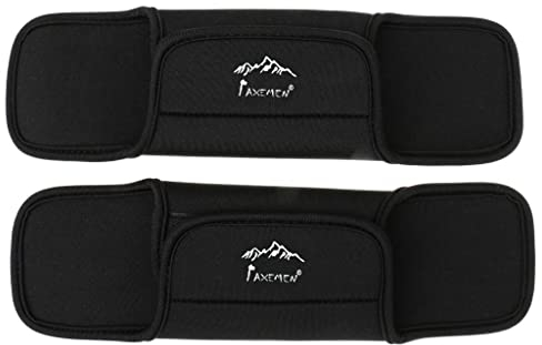Sharplace 2 Stück Schulterpolster, Abnehmbarer Schulterriemen, rutschfestes Schultergurt, Tragegurt Polster, Schulterschutz, Schultergurtpolster für Rucksack, Umhängetaschen, Gitarrentasche, Schwarz