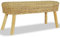 vidaXL Flurbank Ratten 110 cm Sitzbank Bank Bettbank Garderobenbank Holzbank