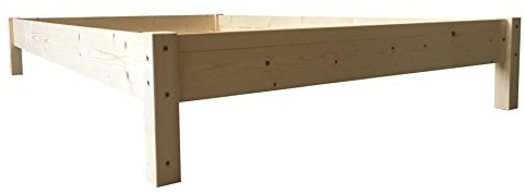 LIEGEWERK Futonbett Bett 140x200 Massivholzbett Holz 140 Holzbett (140cm x 200 cm)