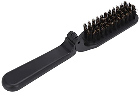 Bartbürste, Faltbare Haarbürste, Wildschweinborsten-Haarbürsten für Männer, Weiche Bartbürste, Haarstyling-Werkzeug Zum Kämmen von Barthaaren