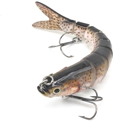 TUXIBIN Kunstköder, Spinnköder, Angelköder, Fische Angeln Set, Wobbler Jerkbait, Rotauge Köder für Hecht Barsch Zander, Angelset, Angelhaken B1-3