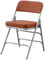 BOOSDEN Klappstuhl Gepolstert, Garten Klappstuhl, Balkonstuhl, Klappstuhle für Küche, Esszimmer, Büro, Outdoor, Garten, Balkon, Braun