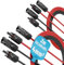 4X 2 Meter Solarkabel 4mm2 H1Z2Z2-K schwarz & rot - PV Kabel 4mm2 UV-beständig - Solarleitung 4mm2, PV Leitung, Photovoltaik Montage Zubehör, Solar Kabel 4qmm von ABSINA