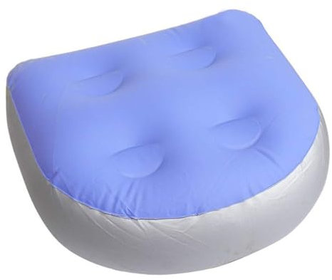 ANCLLO Alzasedia Gonfiabile per Spa e Vasche Idromassaggio, Cuscini Idromassaggio con Schienale Antiscivolo e Ventose (47 x 37 cm)