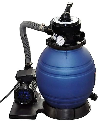 Bomba filtro de arena, ShGaxin Depuradora Piscina Arena, Filtro Piscina, Bomba De Picina, 400 W 11000 l/h
