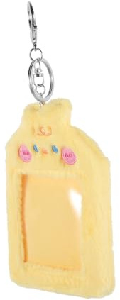 CONGARTENO Cute Plush Card Holder with Visible Design for Game Cards Business Decorative Functional Keychain Accessory Duck