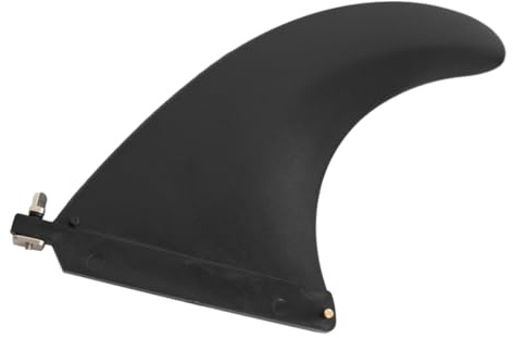 FOMIYES Aleta de Timón Desmontable para Tabla de Paddle Surf Hinchable Repuesto de Aleta Trasera Negra de 10 Pulgadas con Tornillo Accesorio para Sup y Deportes Acuáticos Mejora