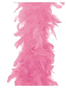 KarnevalsTeufel Federboa einfarbig Federdichten (Rosa)