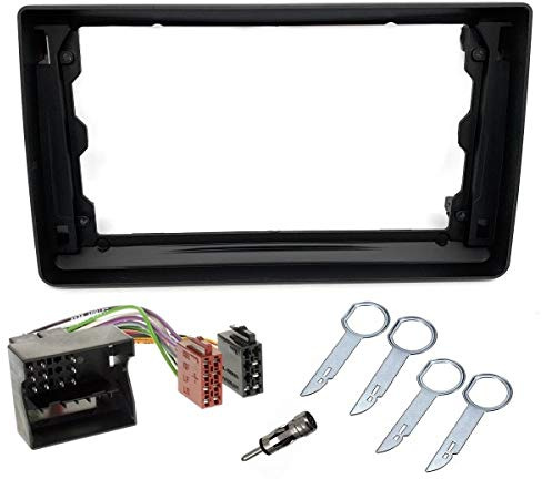 Sound-way - 9 inch in dash car stereo adapter mounting fascia kit compatible with Ford Focus II, C-Max, S-Max, Fusion, Transit, Fiesta