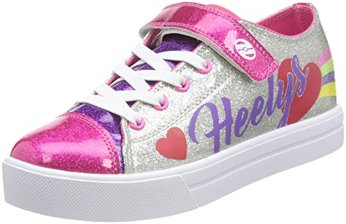 Heelys Hly-g2w-1665 Schuhe mit Rollen, Silbernes Regenbogenherz, 34 EU