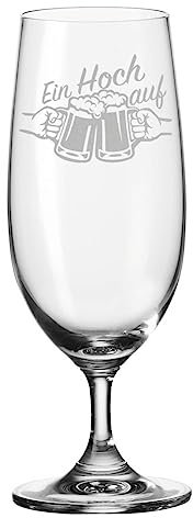 Leonardo Vaso de cerveza con grabado – Un alto en – Tulipán de cerveza como regalo para hombres – Idea de regalo para cumpleaños o Oktoberfest – Regalos para papá para el Día del Padre – 280 ml