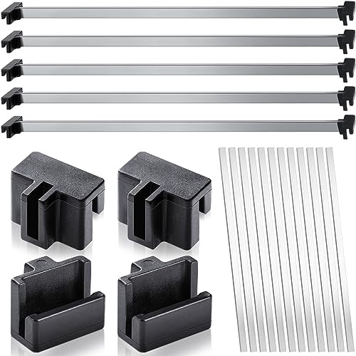 Epakh 36 Pcs Metal File Cabinet Rails Set Include 1 Cabinet Divider Rails 2 Hanging File Rail Clips for Hanging Folder Frame Bars Office Storage, Drawer Thickness Less Than 1/8 Inch