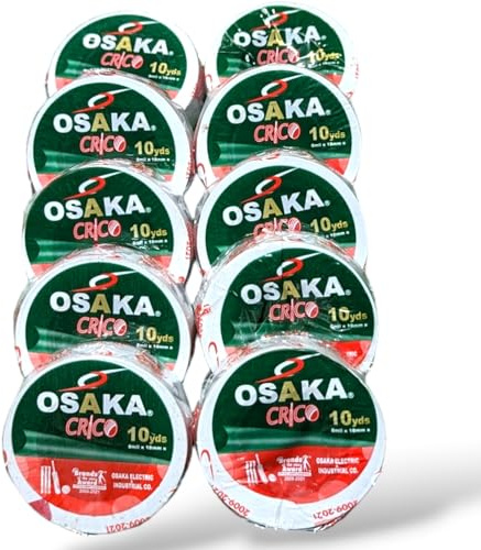 Bratla White Cricket Tape for Tennis Balls - Ideal for Tape Tennis Cricket Pack of 10 Rolls