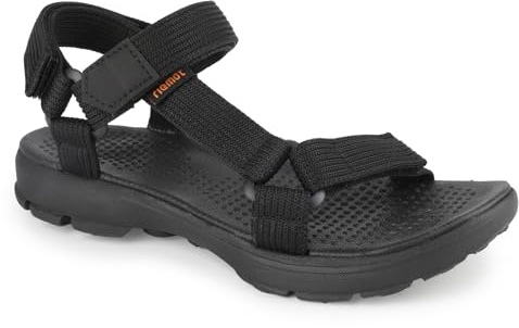 riemot Sandalias deportivas de mujer,ajustables y cómodas con suela antideslizante y forro suave de Punta Descubierta,Sandalias de Verano,deportivo,senderismo-Negro EU41