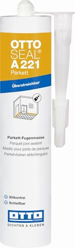 OTTOSEAL A221 - Parquet 20 x 310 ml, in frassino, pino, abete rosso, euro, per parquet, laminato, pavimenti in sughero, battiscopa, giunti di riparazione su legno