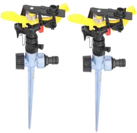 2pcs Sprinkler à Eau pour pelouse, 360 degrés tournant au-Dessus du Sol buse de Jardin pour Irrigation de Jardin de Jardin