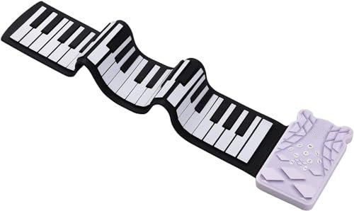 Keyboard Piano, Portable 49-Key Folding Electronic Piano Keyboard 8 Tones 6 Demos Record Funtion Built-in Speaker with Echo Sustain Trill Effect