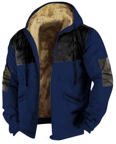 Genérico Chaqueta Hombre Invierno Chaqueta Esqui Hombre Larga Trekking Impermeable Snowboard Chaquetas Ligera Nieve Softshell Casual Ropa Ofertas Flash del Dia Premium Hoy 2#Azul L