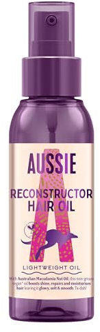 Aussie Aceite Reconstructor para el pelo 100ml. Aceite Ligero que Aumenta el Brillo, Repara e Hidratante, Deja el Pelo Radiante, Suave y Liso. CrueltyFree. Fórmula No Grasa