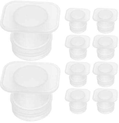ROMISBABA 20 Bebederos para Abejas para Colmenas Dispensadores de Agua y Alimento de Plástico Resistente Apertura de 3 CM Kit de Herramientas de Apicultura Suministro Preciso para