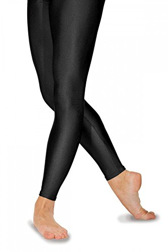 Roch Valley FLST Ballett Strumpfhosen ohne Fußteil aus Lycra Schwarz 1 (110-116cm)