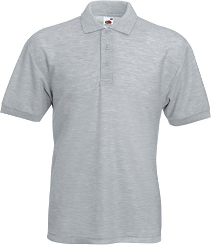 Fruit of the Loom Classic Poloshirt 3XL,Graumeliert