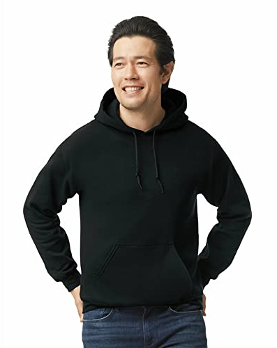 Gildan Adult Fleece Hoodie Sweatshirt, Style G18500, Multipack, Black (1-Pack), X-Large
