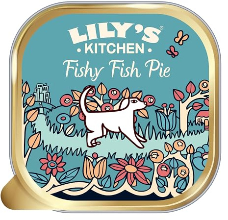 Lily's Kitchen Fishy Fish Pie - Complete Natural Adult Dog Food Wet (10 x 150g Trays)