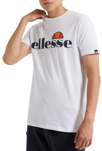 Ellesse SL Prado T-Shirt Camiseta, Hombre, White, S