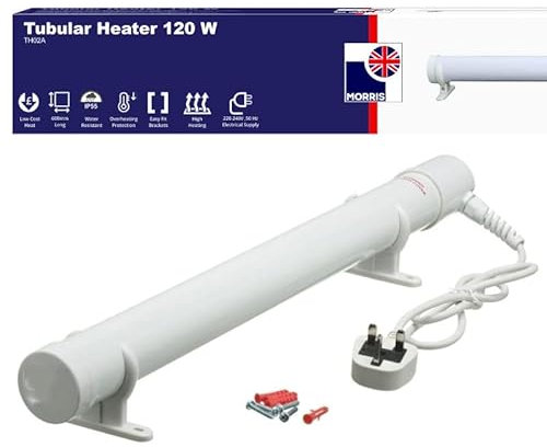 Morris Tubular Heater 1ft, 2ft, 3ft, 4ft Tube Heater Green house Bathroom Conservatory (2FT-120w)