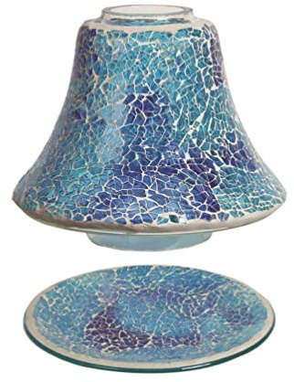 Aroma Azure Crackle - Paralume e vassoio