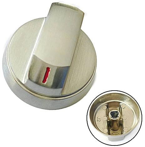 Manopola per stufa a gas, 8 mm, manopole di ricambio universali per fornelli, con superficie in metallo resistente, adattatori per cucina, barbecue, fornelli, 1 pezzo