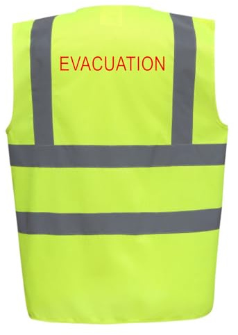 Line Shop Gilet de sécurité Jaune marquage Dos Évacuation (L)