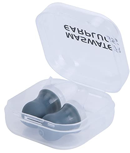 WGFOIP Tapones para los Oídos de Silicona, 2 Tapones para los Oídos Impermeables de Silicona para Nadar, Dormir, Volar, Reducir el Ruido, Suaves y Seguros (Caja gris grande +pp)
