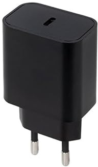 20 W USB-C PD 3.0-laddare i svart, perfekt för att ladda enheter snabbt och effektivt. Den kompakta designen är idealisk för hemmet eller kontoret, kompatibel med smartphones, surfplattor med mera.
