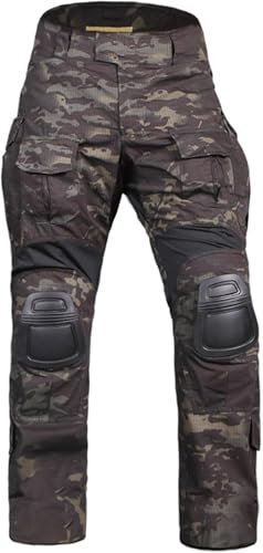 EMERSONGEAR Gen3 Paintballhose mit Knieschützer, Kampfhose Army Airsoft Kampf BDU Hose