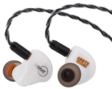 Linsoul ZiiGaat X Fresh Reviews Arete Monitor Intrauricolare, Cuffia Iem Ibrida 1Dd+4Ba, Cuffia Da Gioco Cablata, Monitor Da Studio, Cavo Iem Staccabile Per Musicisti Audiofili (Bianco)