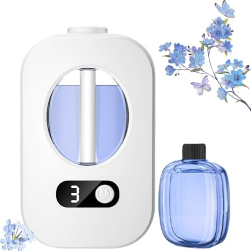 Difusor automático de aromaterapia, difusor de aceite esencial recargable, ambientador ajustable de 4 velocidades, difusor de aceite esencial montado en la pared, versión de pantalla digital del