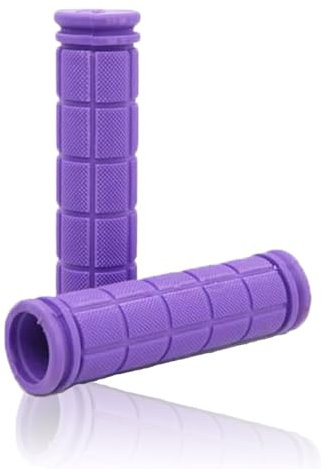 Cycling Grips Bike Mountain Bicycle Grips Non-Slip Solid Color Handlebars Trimmable Handle Grip Universal Cover for Women Men Youth Trips Travel Outdoors Eventments(Purple)