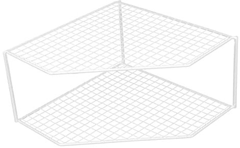BESTYASH Organizer Per Pentole in Portapentole Scolapiatti Multifunzione Comodo Organizer Da Cucina Portapentole Da Pavimento Due Strati