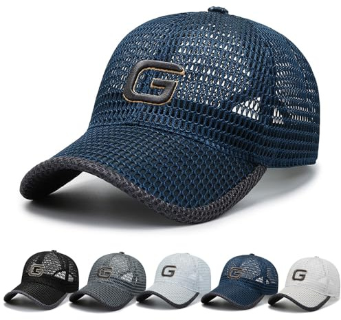 AYPOW Confezioni Cappello da Baseball Asciugatura Rapida, Traspirante Cappellino Visiera Sport Aperta, Leggero Pieghevole Berretto da Corsa Estivi Cappelli da Sole Regolabile, Uomo e Donna